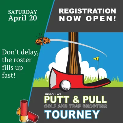Putt and pull fundraiser flyer